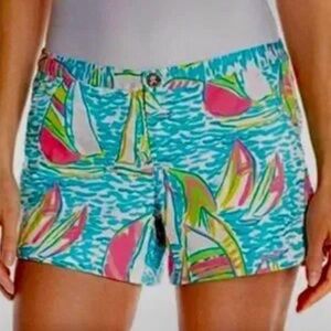 Lilly Pulitzer Vibrant Sailboat Print Women's Shorts